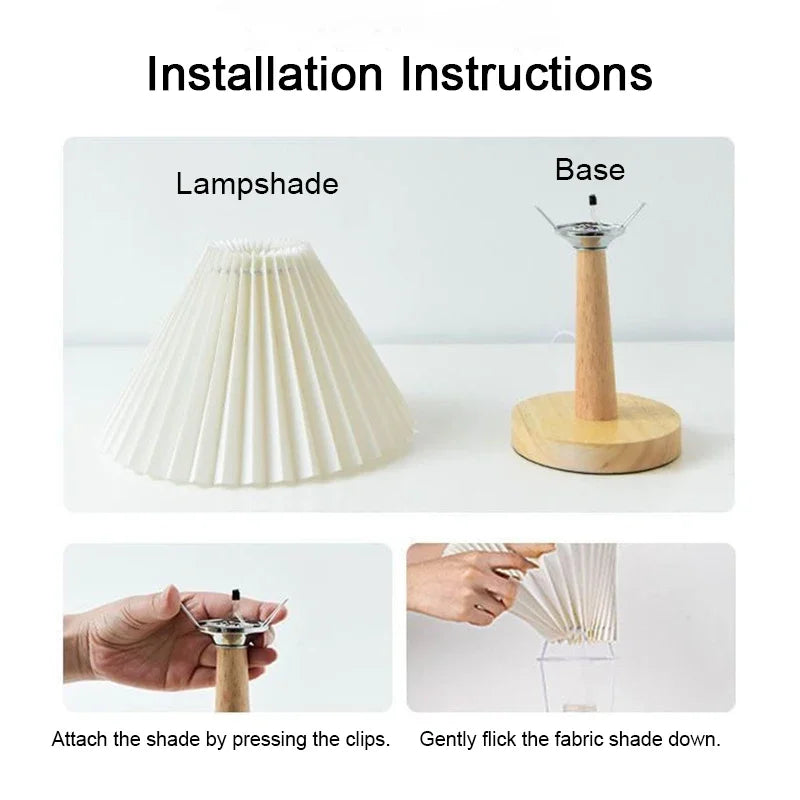 Shadelight Table Lamp - Minimalist Fabric Accent Lamp