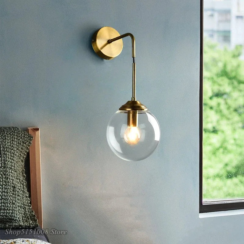 ClearVue Nordic Glass Wall Lamp - Modern Sconce