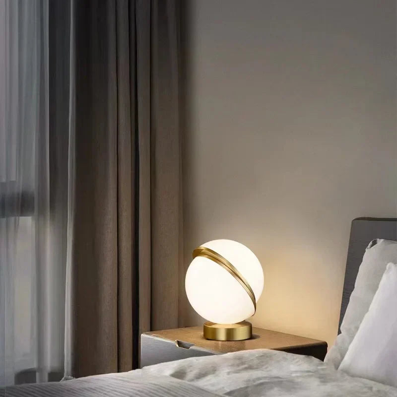 SnowGlobe Table Lamp - Scandinavian White Globe