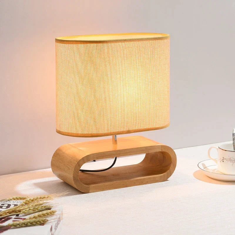 NordicWood Table Lamp - Handmade Scandinavian Light