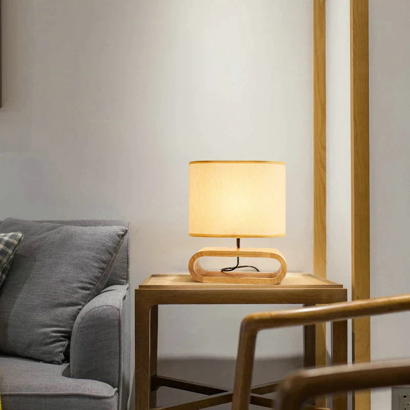 NordicWood Table Lamp - Handmade Scandinavian Light