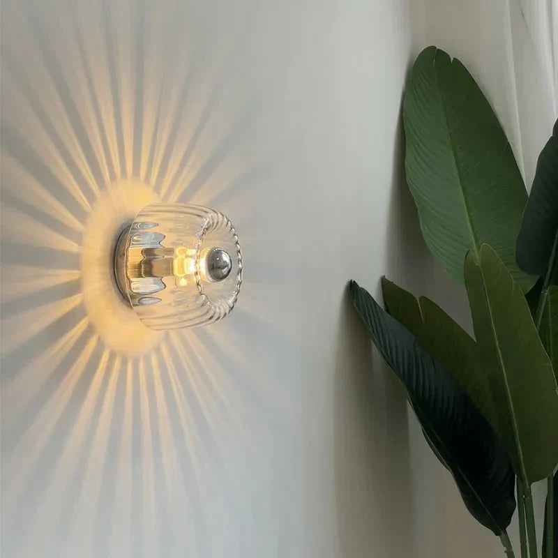 Nordic Glow | Wall Lamp with Glass Shade & Modern Design | Stylish Sconce Light for Ambient Illumination 2