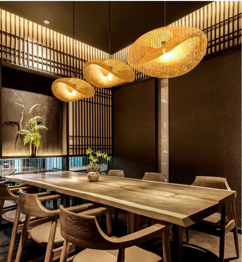 BambooLife Pendant - Handwoven Rattan Lampshade
