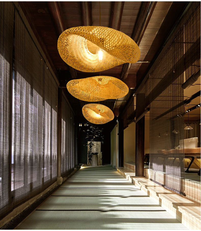 BambooLife Pendant - Handwoven Rattan Lampshade
