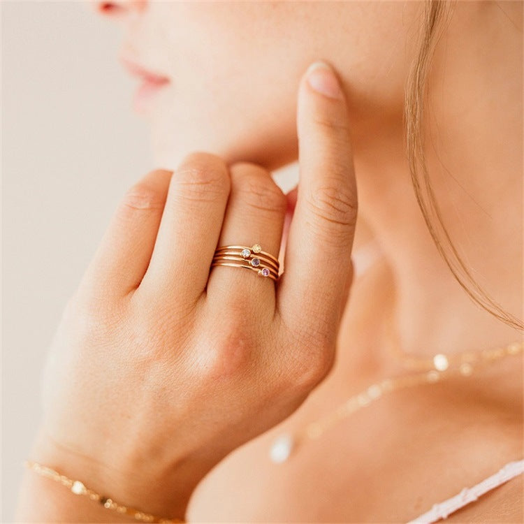 Celestia - Birthstone Ring with Celestial Elegance for Women