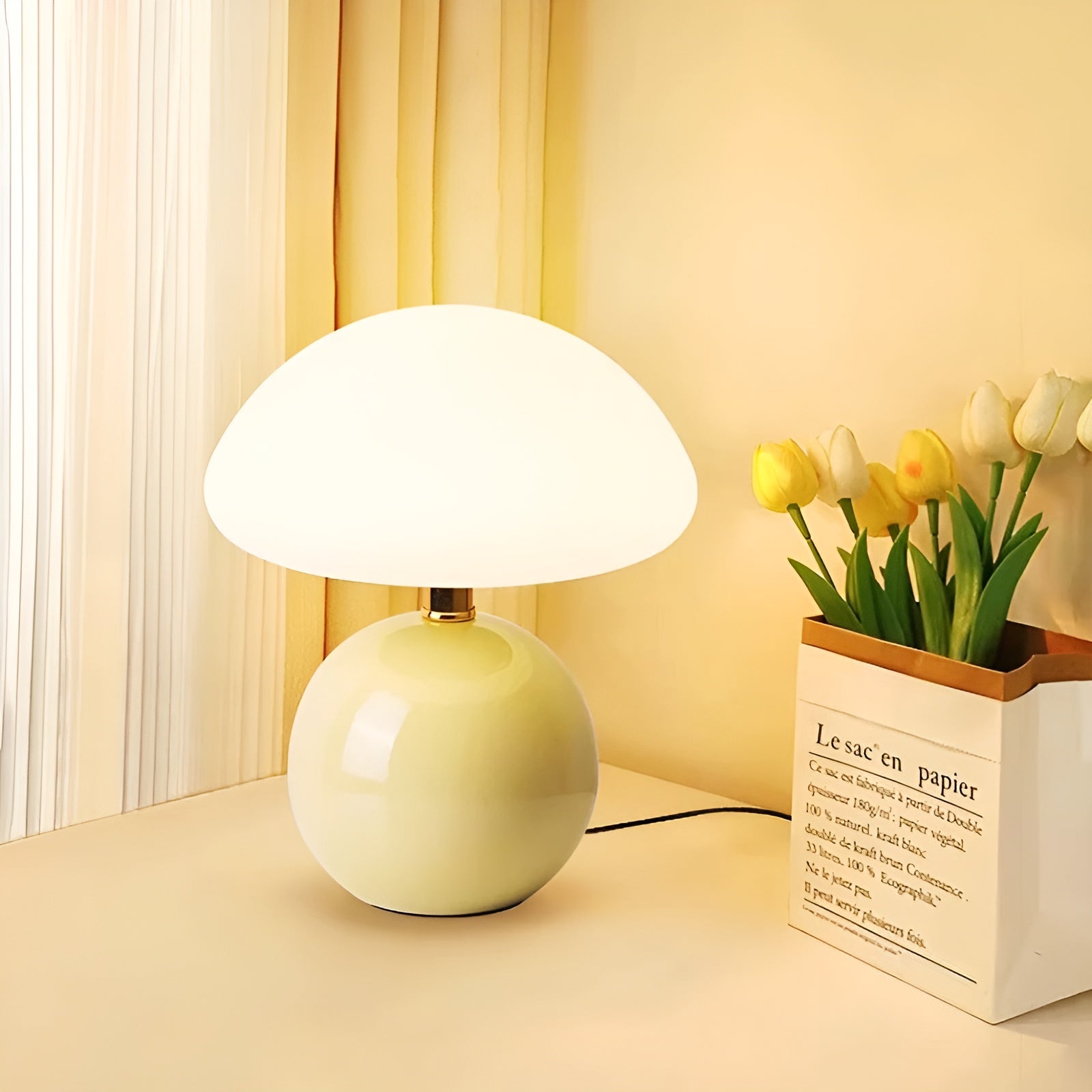 Elegant Mushroom LED Lamp - Warm Ambient Light