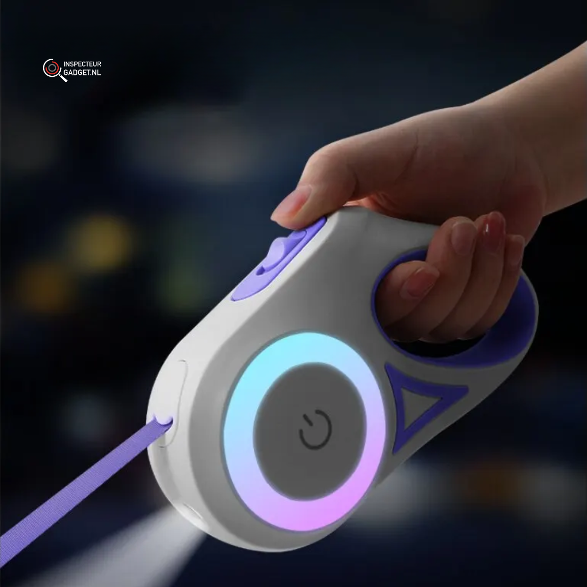 LED Dog Leash - Light-Up Retractable Lead