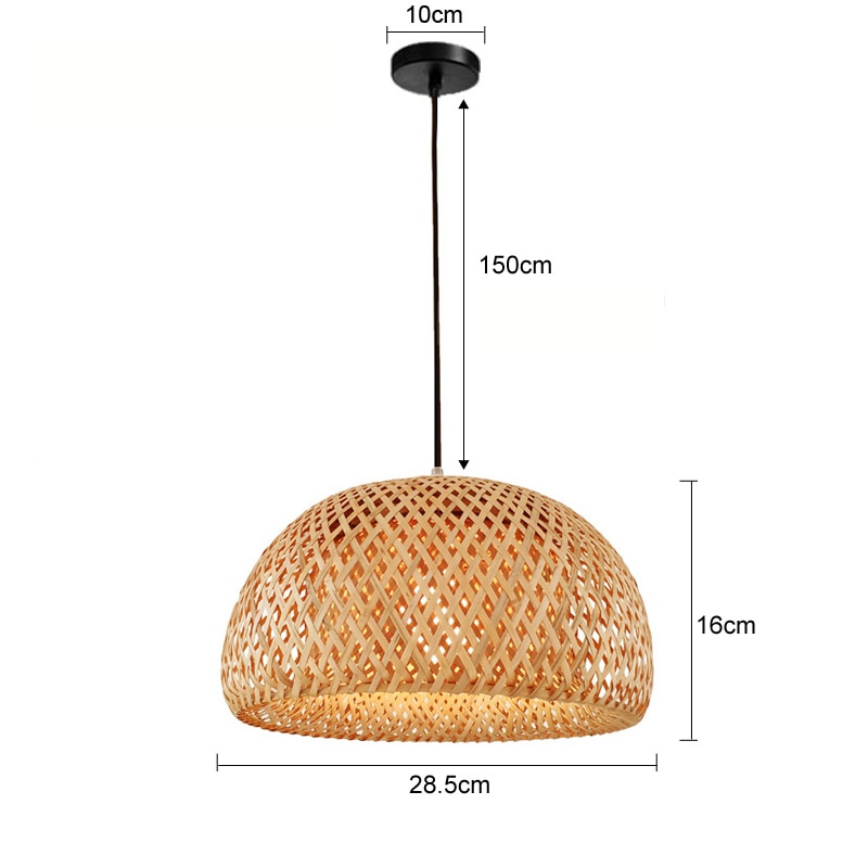 BambooLife Pendant - Handwoven Rattan Lampshade