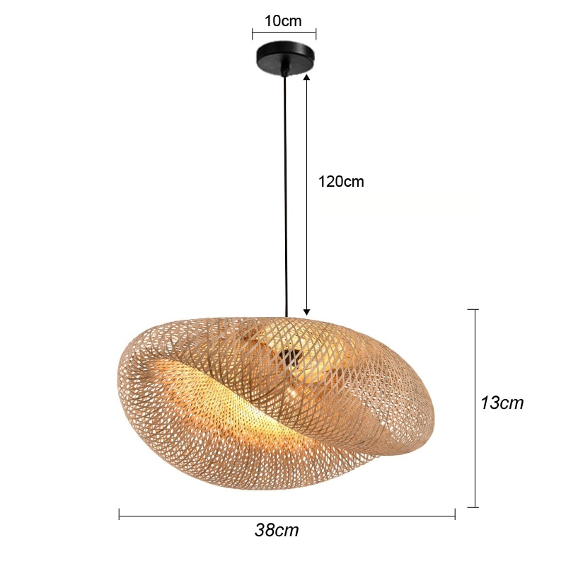 BambooLife Pendant - Handwoven Rattan Lampshade