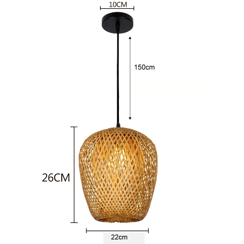 BambooLife Pendant - Handwoven Rattan Lampshade