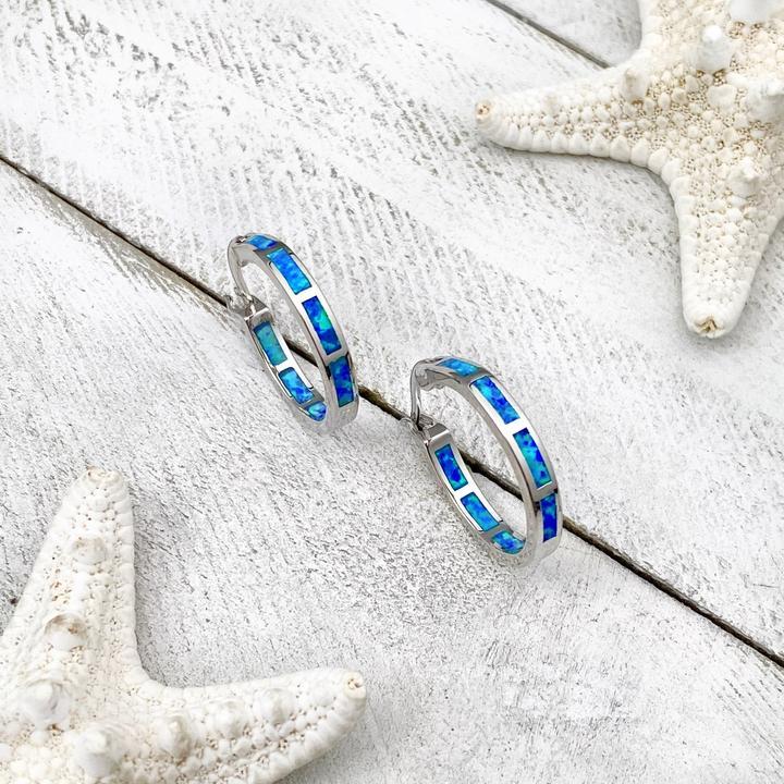 Finn - Silver Opal Ocean Ring for Women