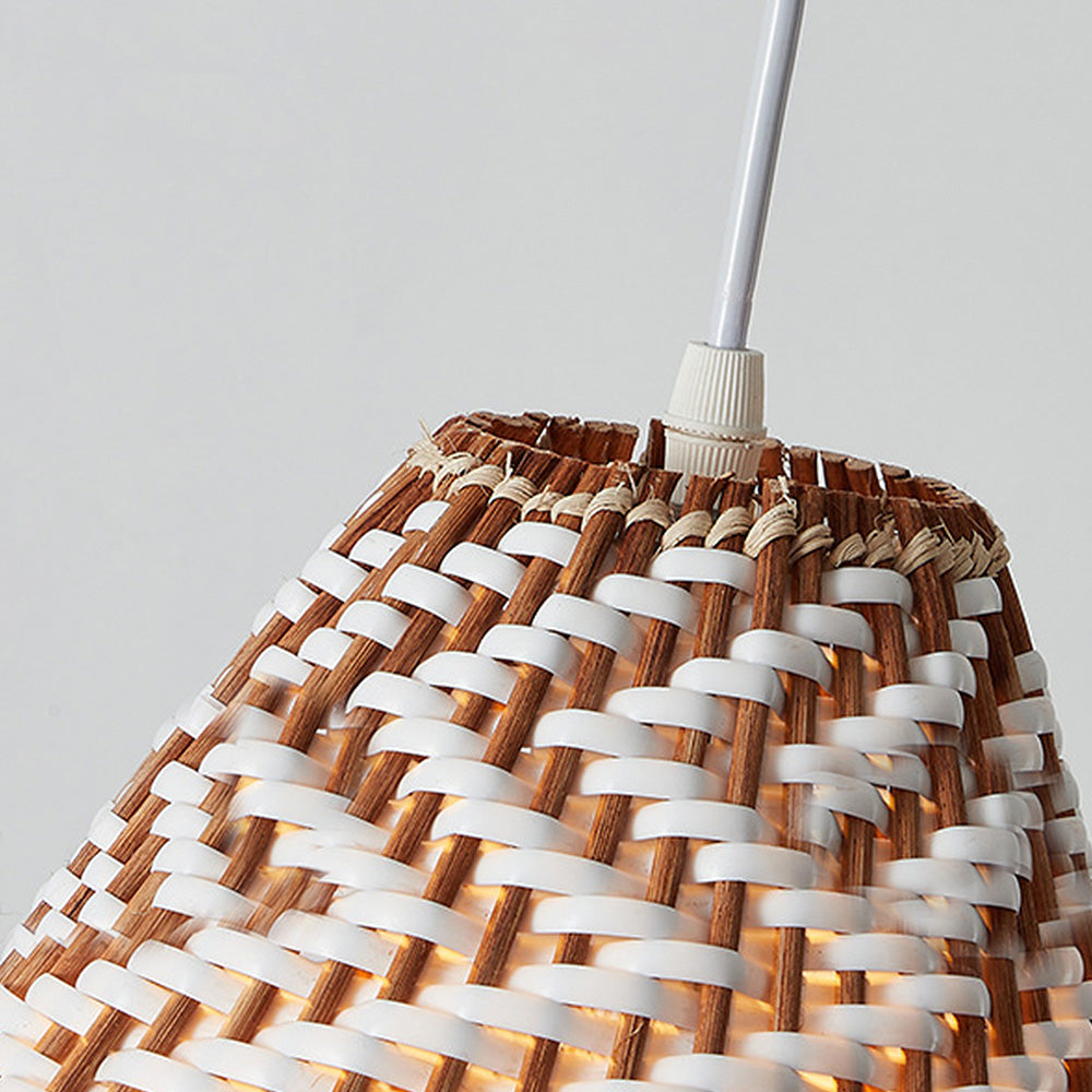 Boho Pendant Lamp - Handmade Rattan Ceiling Light