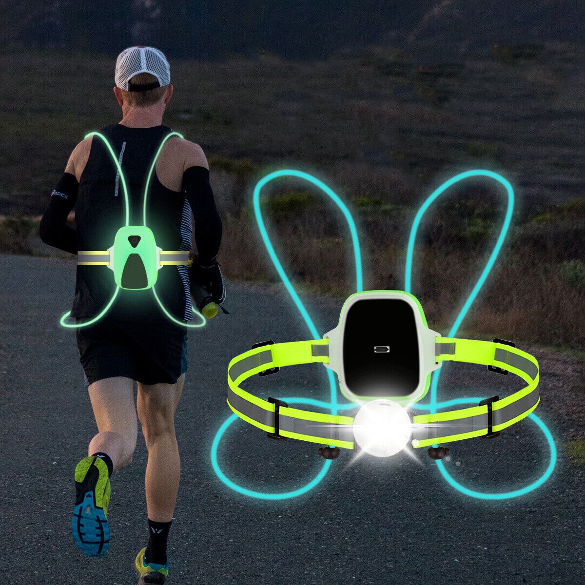 ReflectGlow - LED Running Safety Vest