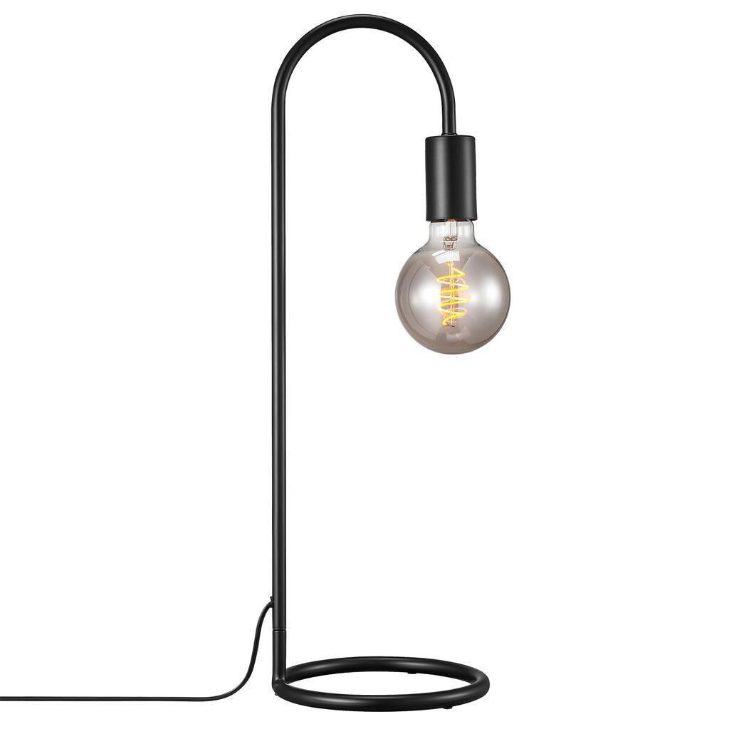 Grant Forge Table Lamp - Black Industrial Steel Lamp