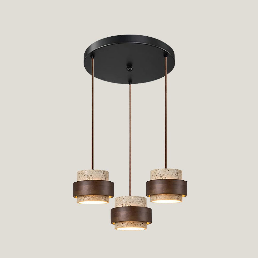 Perra | Travertine Pendant Lamp with Adjustable Cable | Unique Design for Ambient Lighting 9