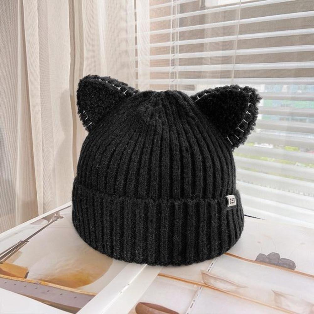 CozyCat Beanie - Cat Ear Knit Winter Hat