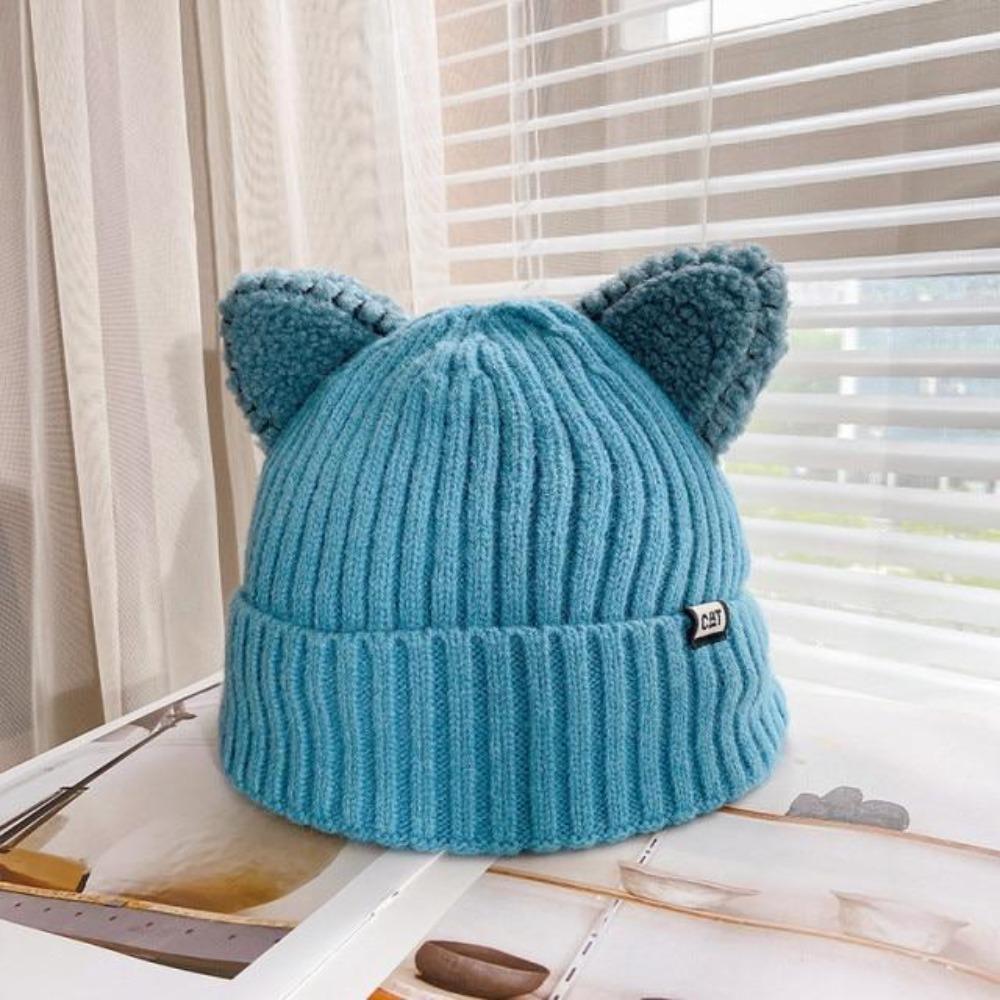 CozyCat Beanie - Cat Ear Knit Winter Hat