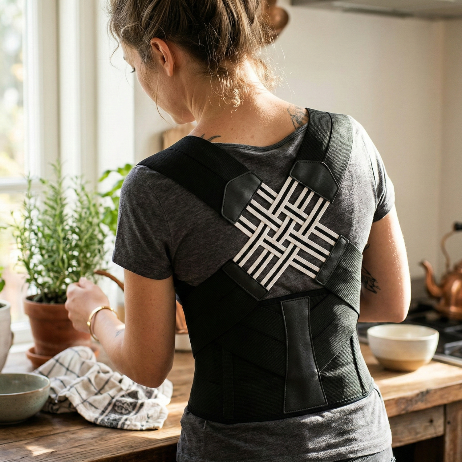 Posture Corrector Back Brace - Adjustable Support for Improved Spine Alignment 0