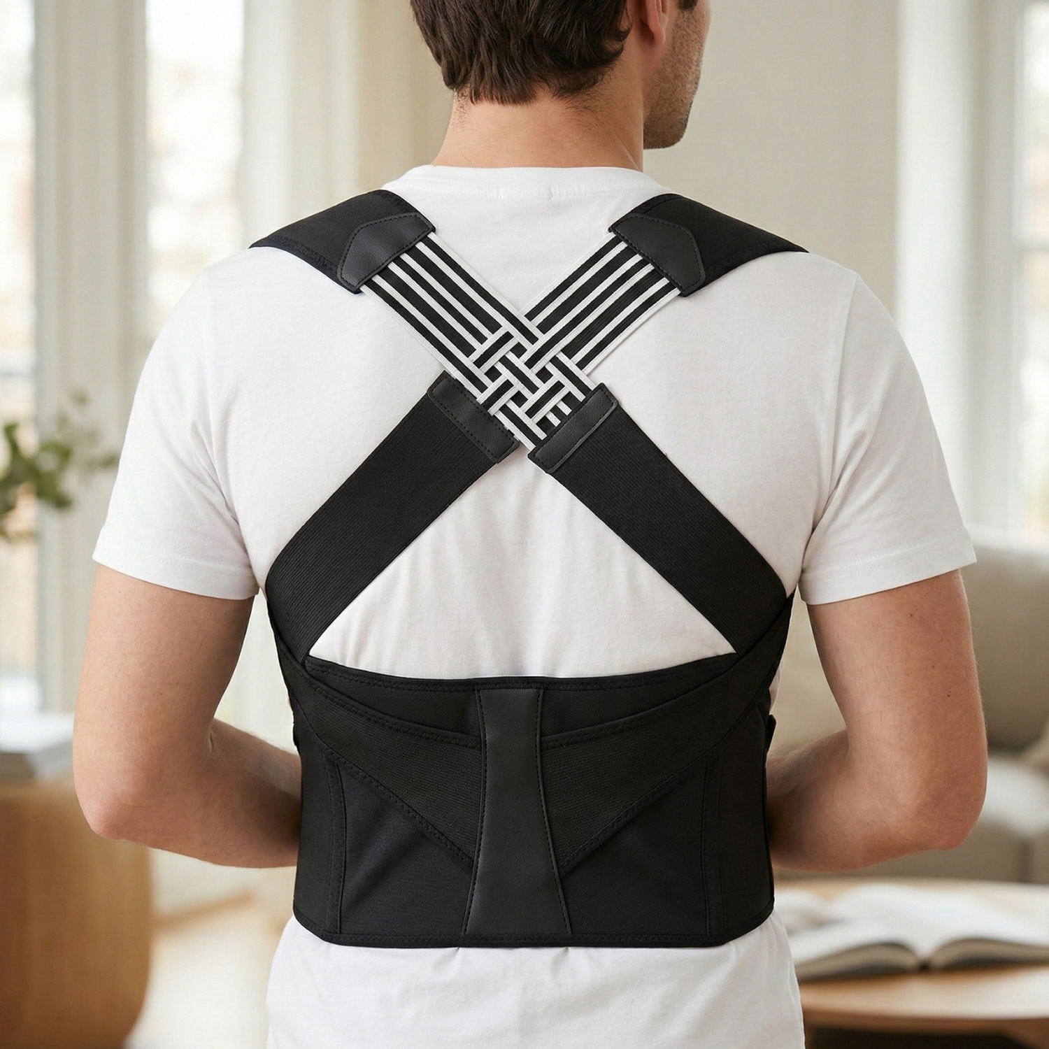 Posture Corrector Back Brace - Adjustable Support for Improved Spine Alignment 1