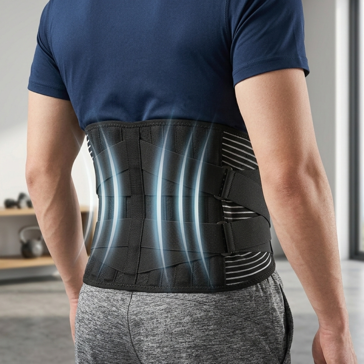 Posture Support Back Brace - Adjustable Comfort with Steel Plates for Enhanced Stability 0