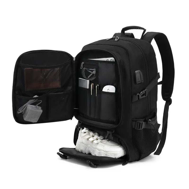 Pro Travel Backpack | Ergonomic Travel Backpack with USB Port | Spacious Design for Daily Adventures 0