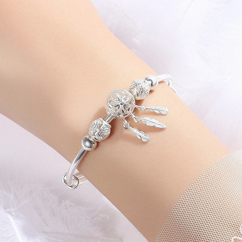 Lisa - Adjustable 925 Silver Dreamcatcher Bracelet for Women