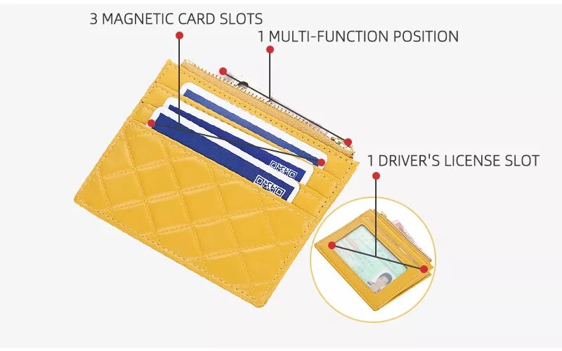 CardMate - Stylish Quilted Mini Card Holder