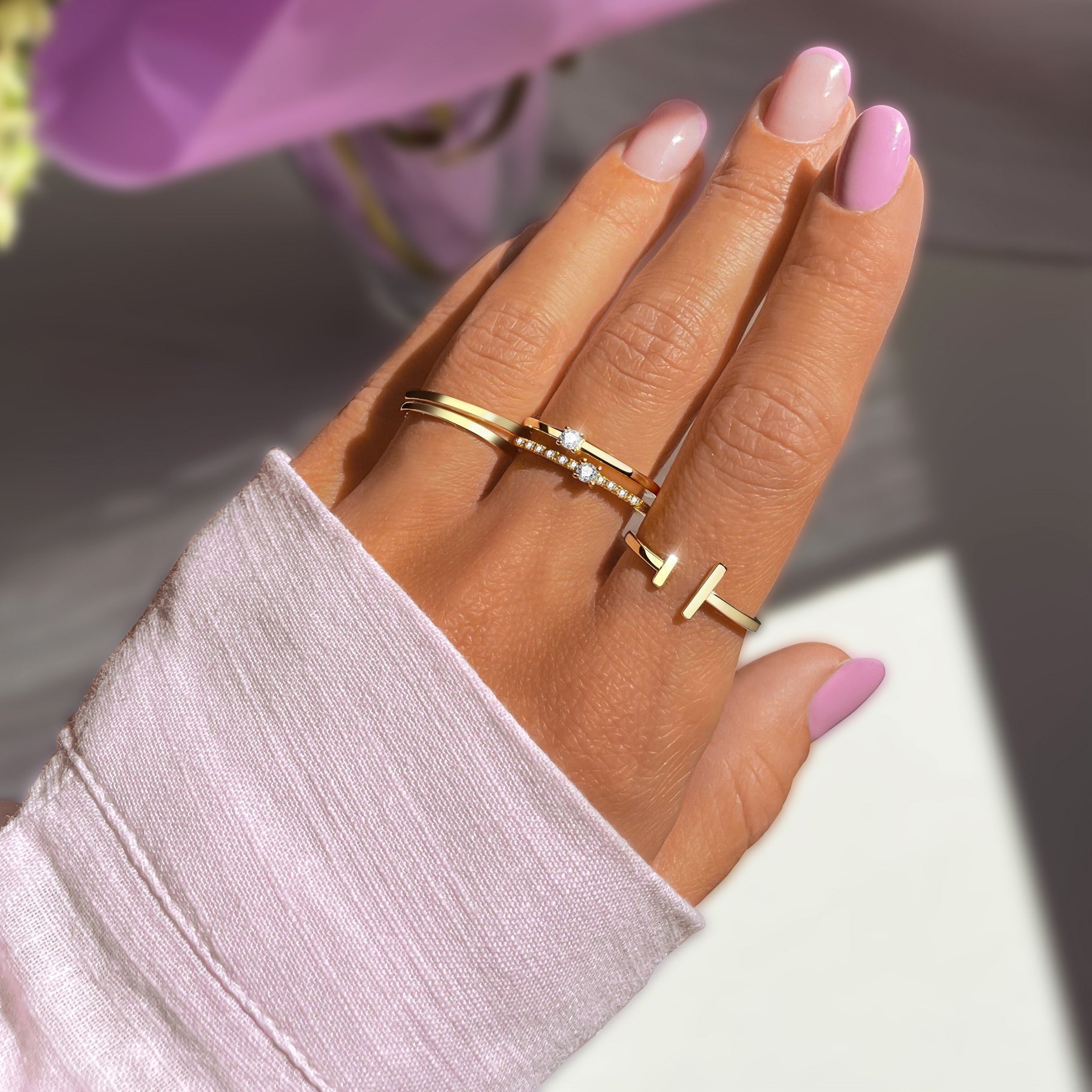 Aureos - Adjustable Open Statement Ring