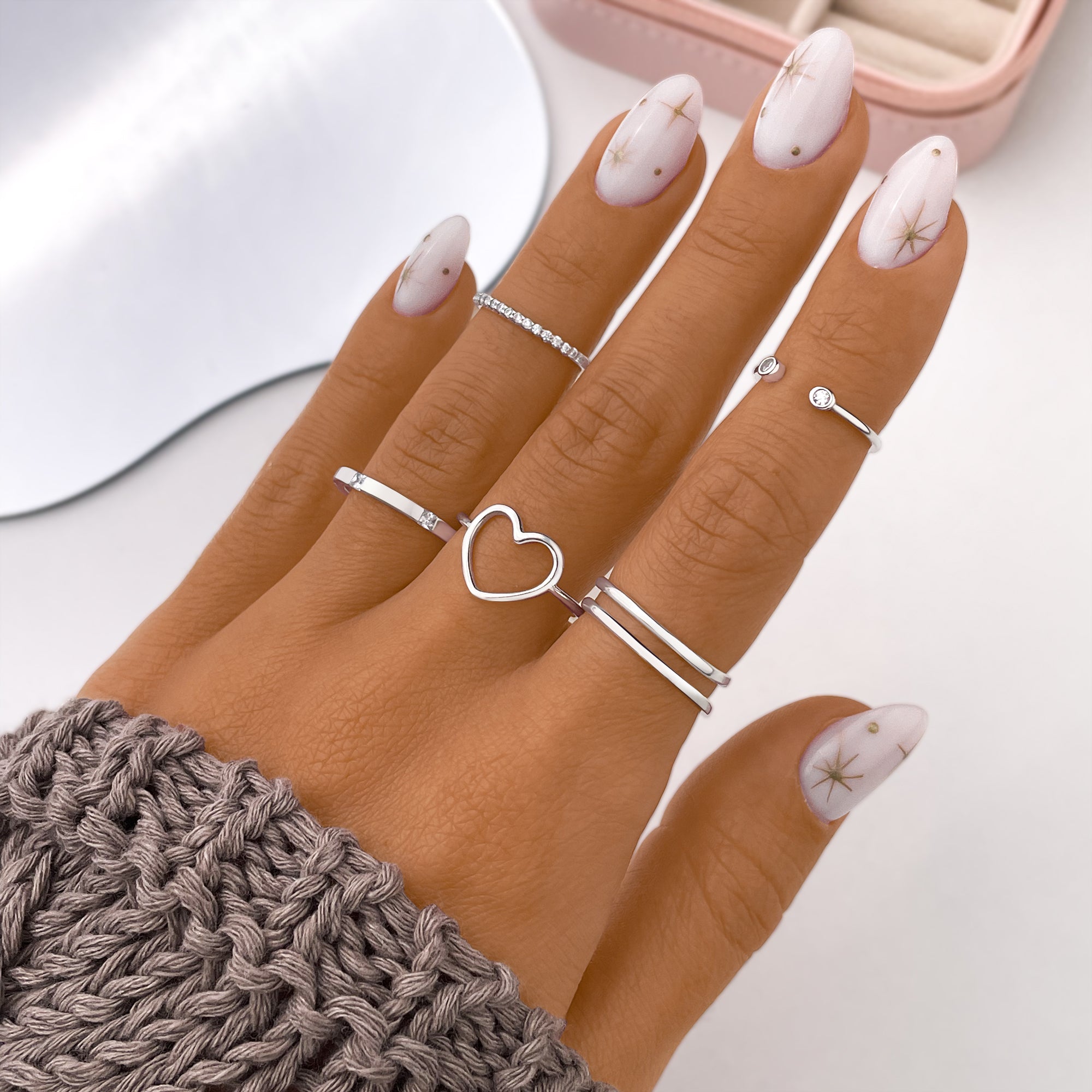 Amaya - Double Line Open Ring for Women