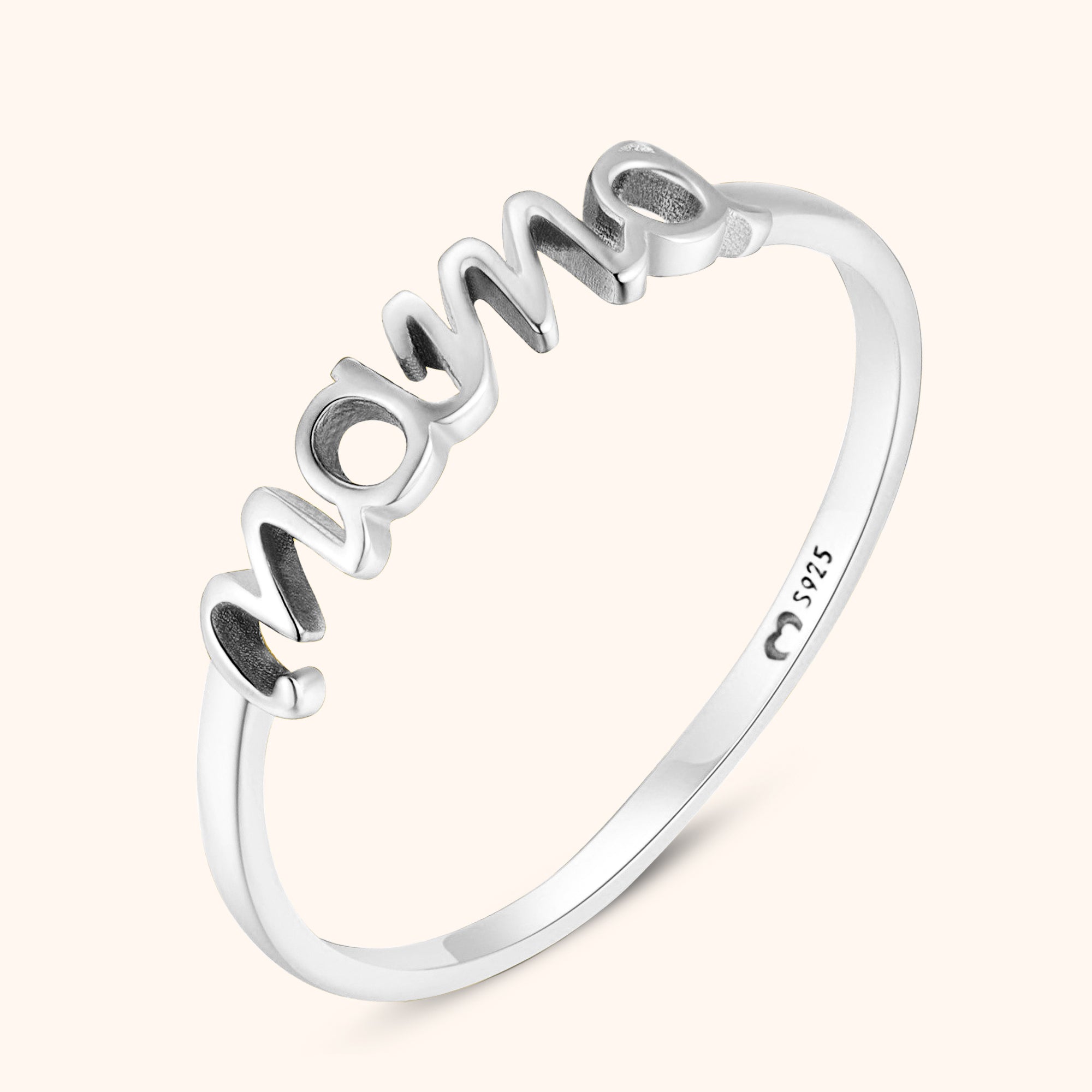 Emma Mama Ring — Sterling Silver
