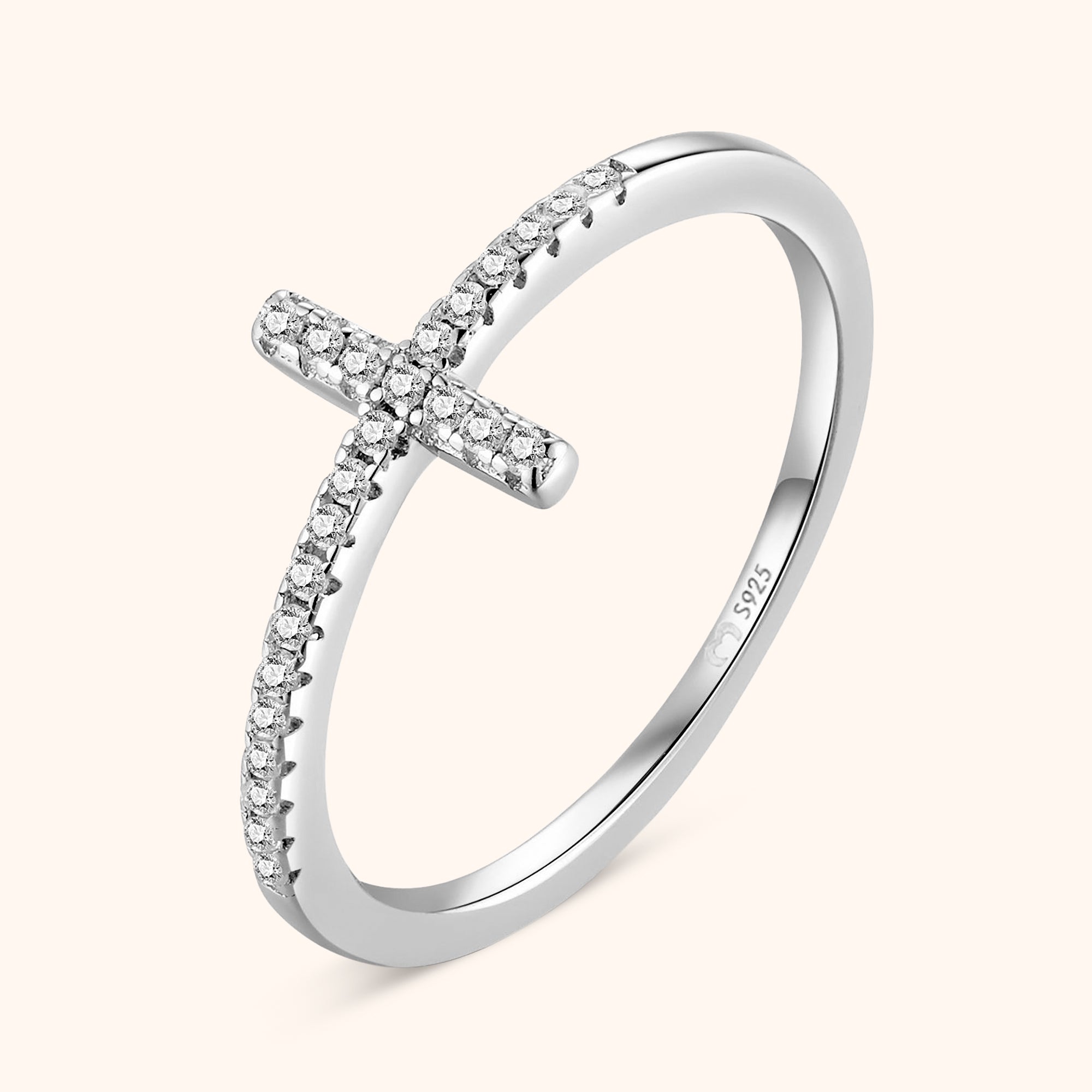 Faith - Zirconia Cross Ring for Women