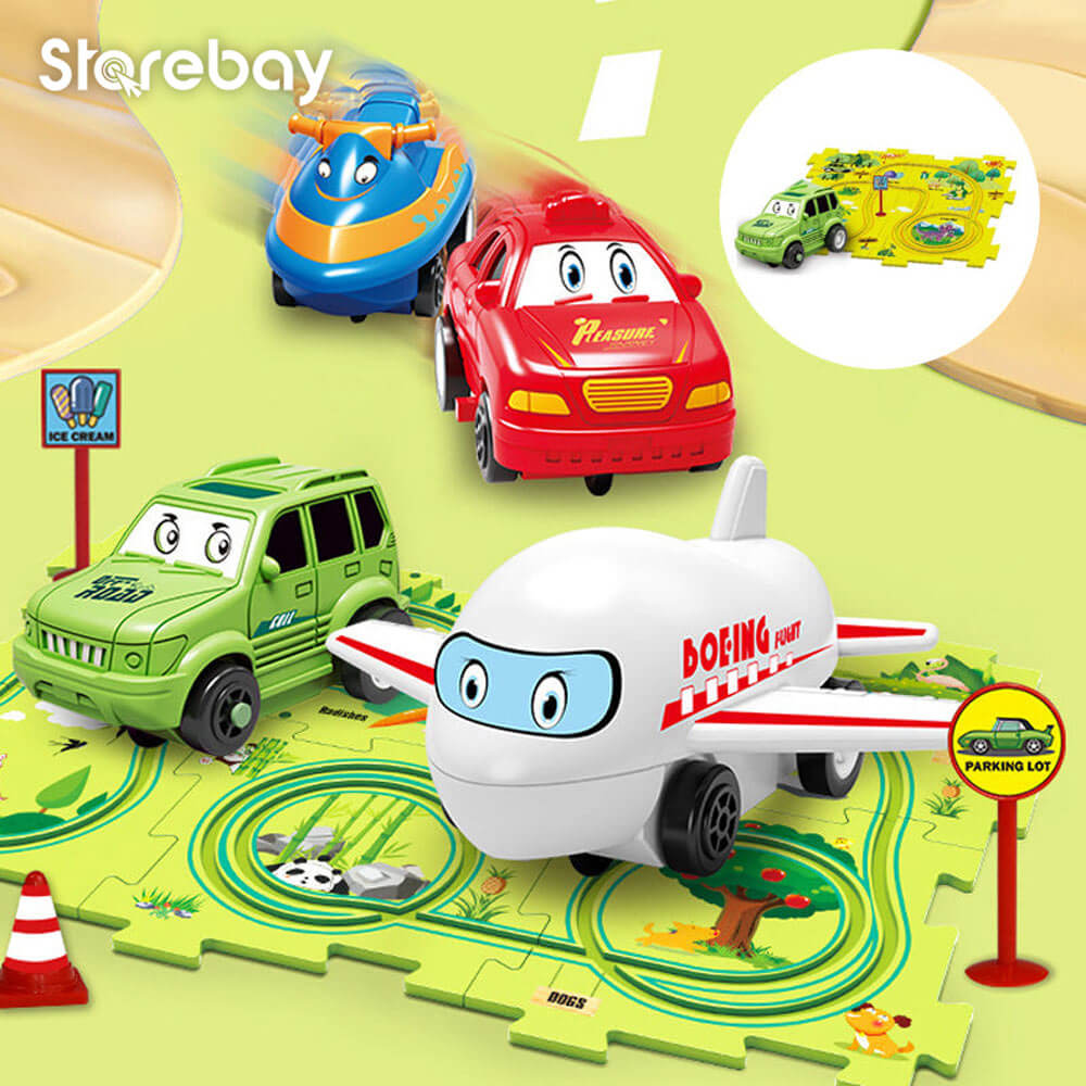 CreativeTrack Puzzle – Build-Your-Own Race Track