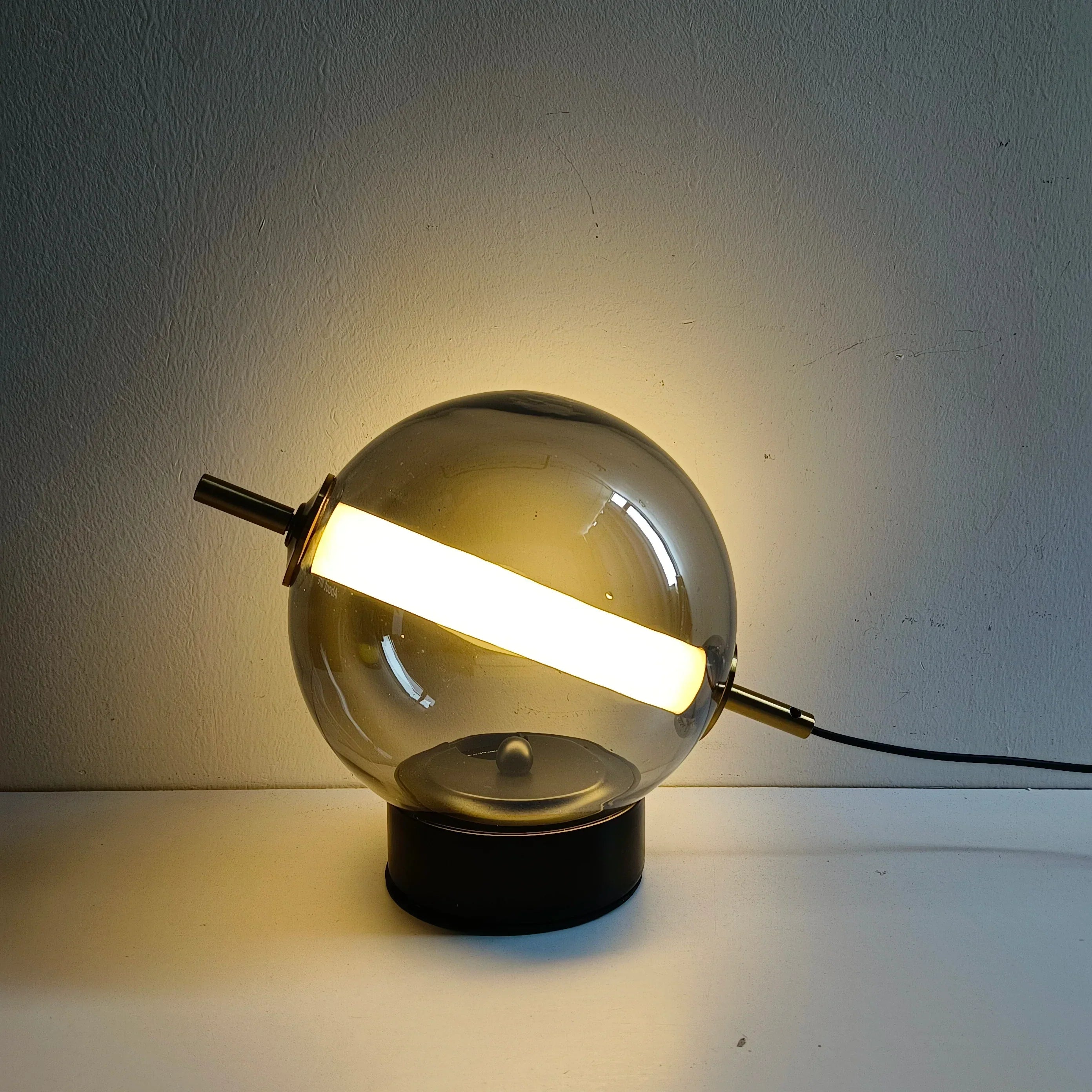 RadiantRevival Retro Glass Table Lamp - Warm Glow