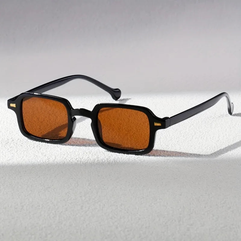 Retro Square Sunglasses - Lightweight Polycarbonate Shades with Anti-Scratch Lenses for Stylish Everyday Wear 0
