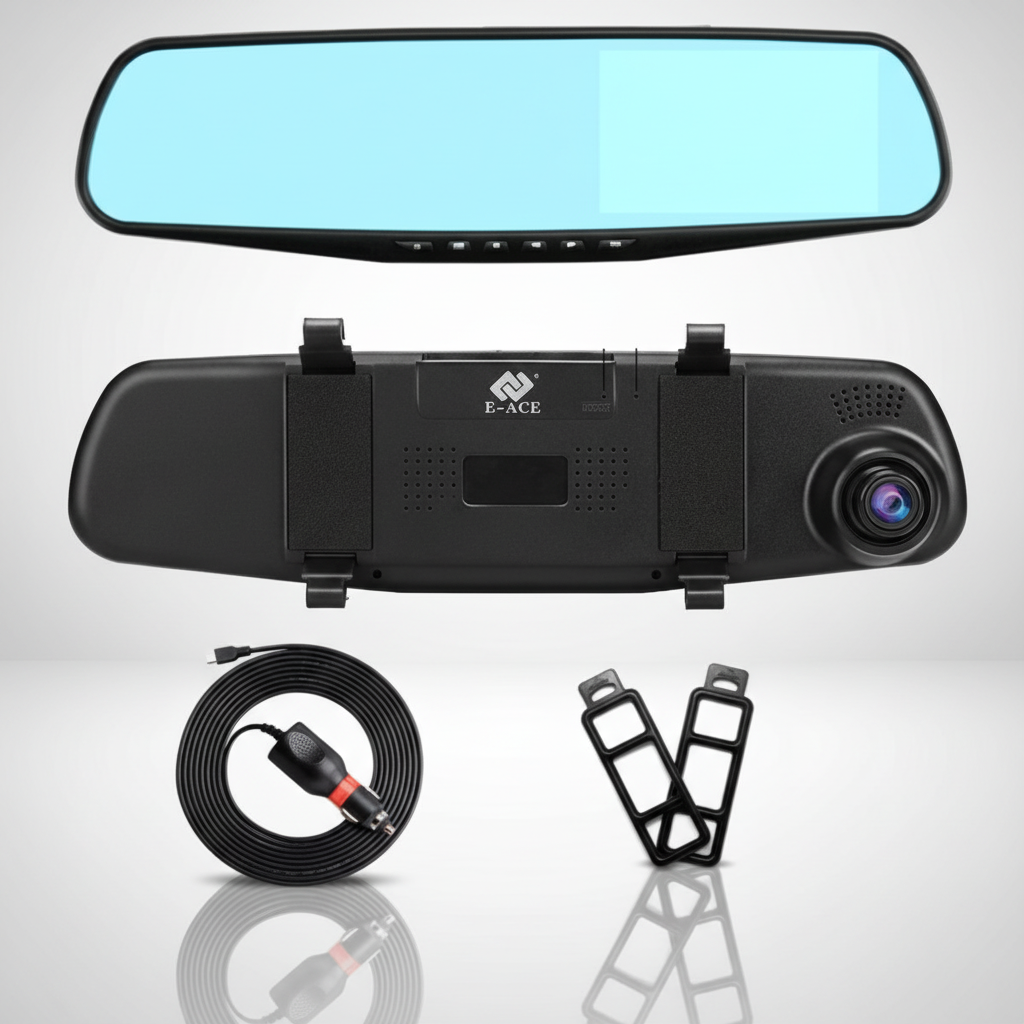RoadSightOne | Rearview Mirror with Full HD Camera & Motion Detection | Enhanced Safety for Every Drive 0