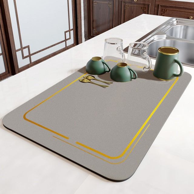 AbsorpTowel Mat - Non-Slip Ultra-Absorbent Kitchen Drying Mat
