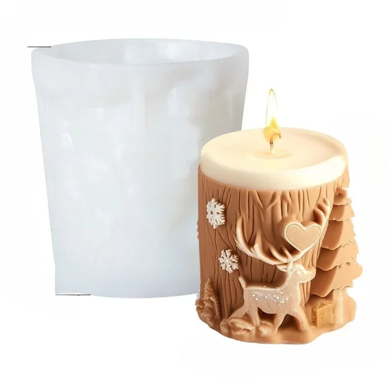 3D Candle Mold - Festive Silicone Candle Mould Set