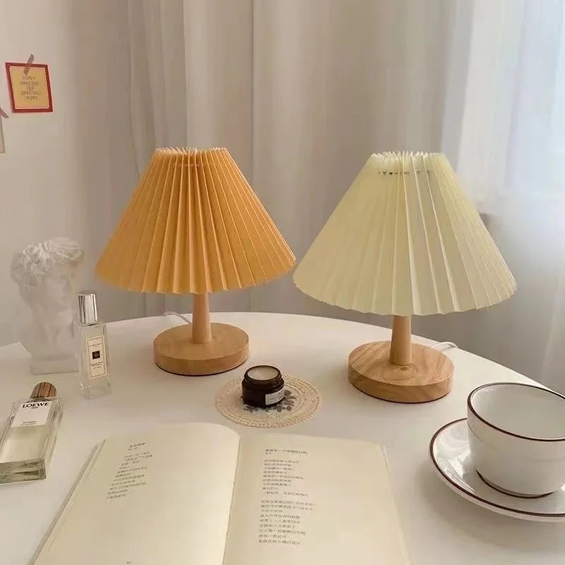 Foldable Pleat Table Lamp - DIY Warm LED Accent Light
