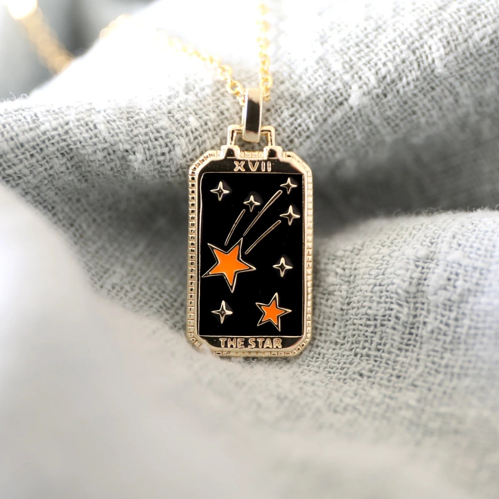 Tarot Card - Stainless Steel Pendant Necklace