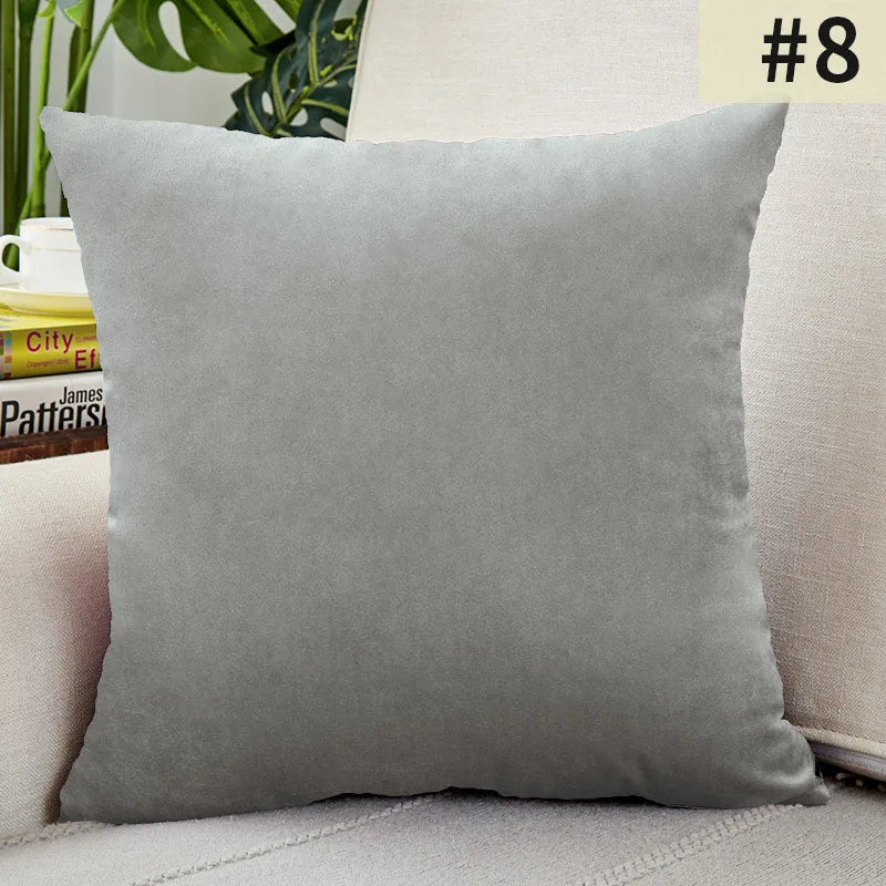 Velvet Elegance Cushion Cover - Luxe Solid Velvet