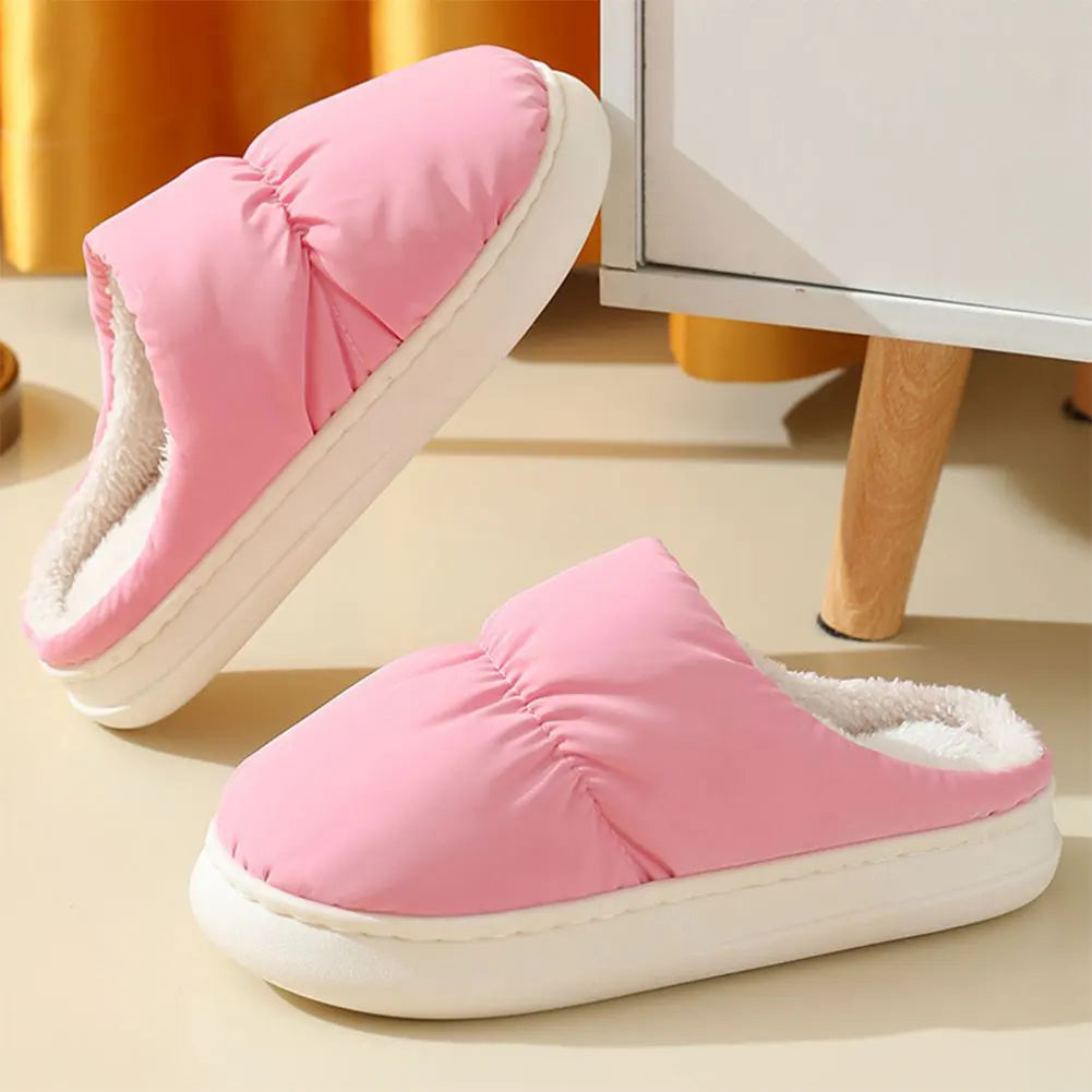 CloudCuddle Heated Plush Slippers - Winter Comfort
