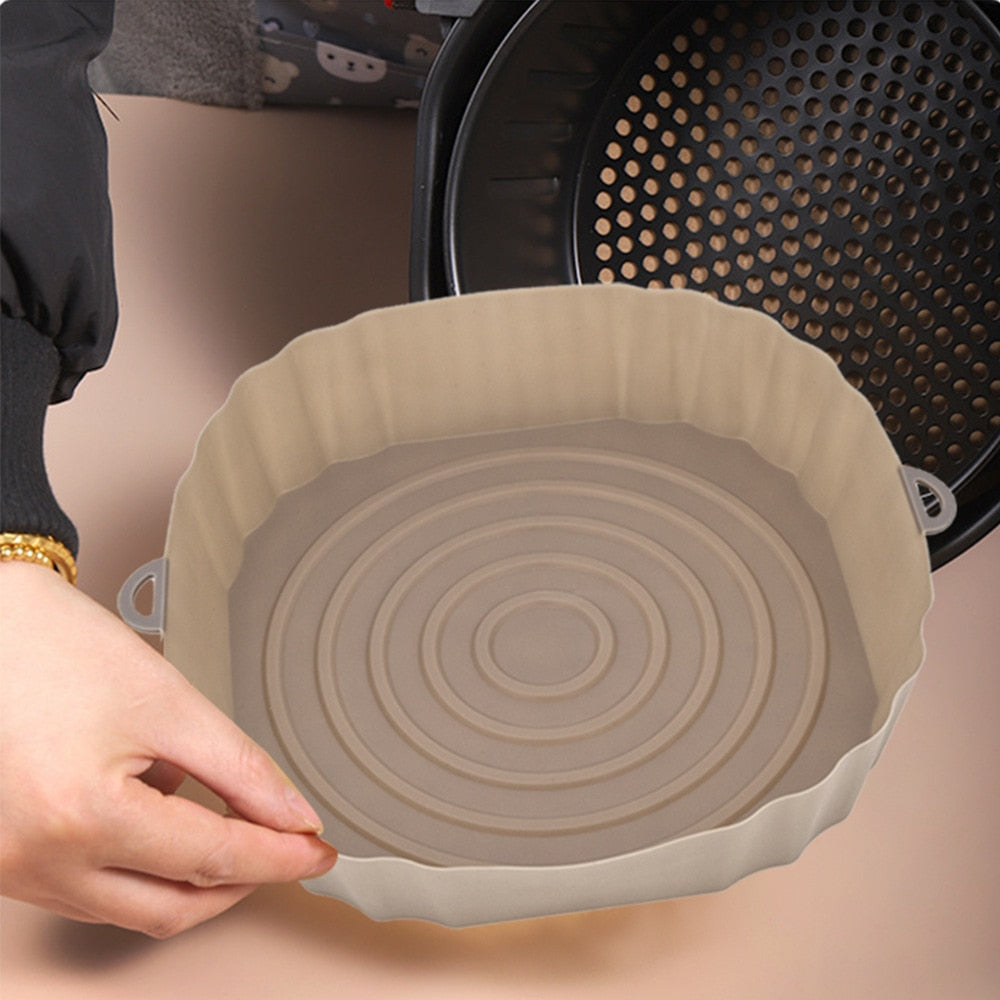SiliconFry Tray - Reusable Dishwasher-Safe Air Fryer Liner