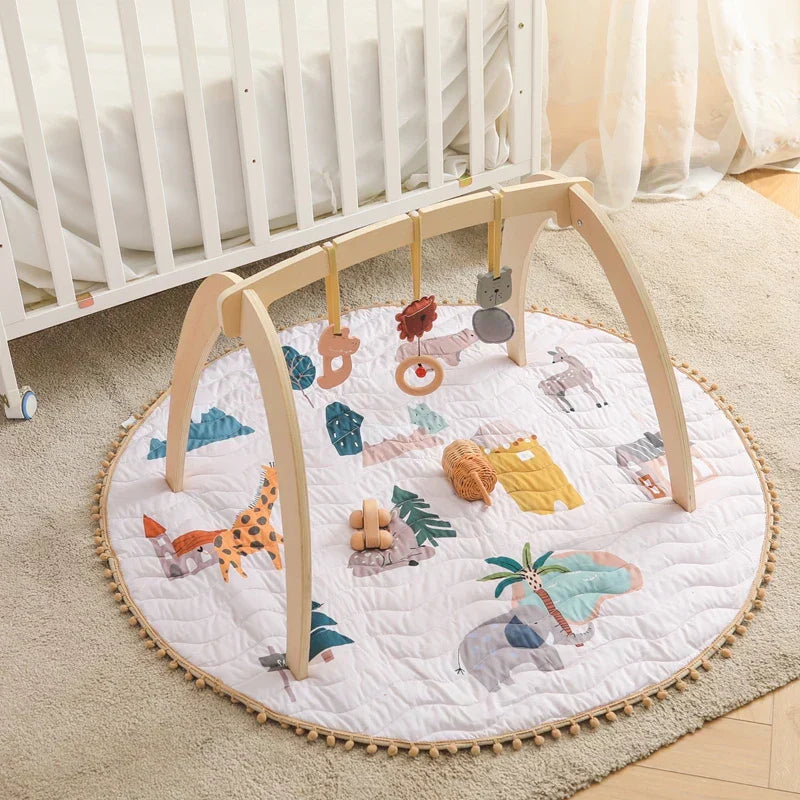 Montessori RattleFrame - Wooden Activity Gym