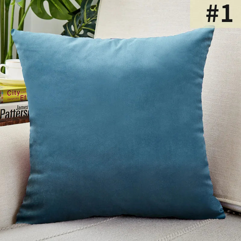 Velvet Elegance Cushion Cover - Luxe Solid Velvet