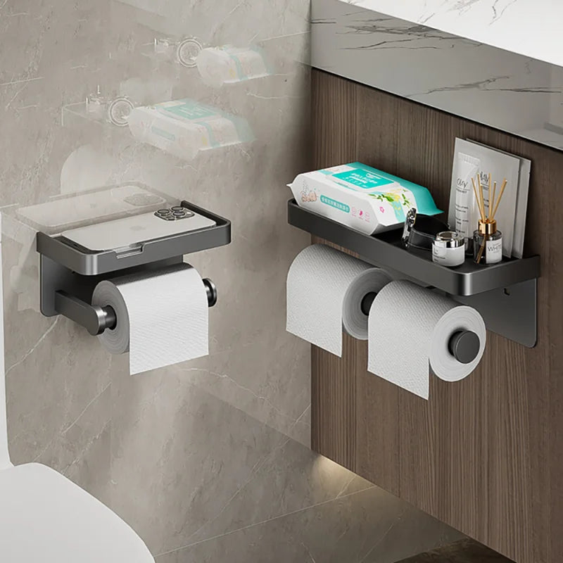 LuxeHold - Multifunctional Toilet Roll Holder