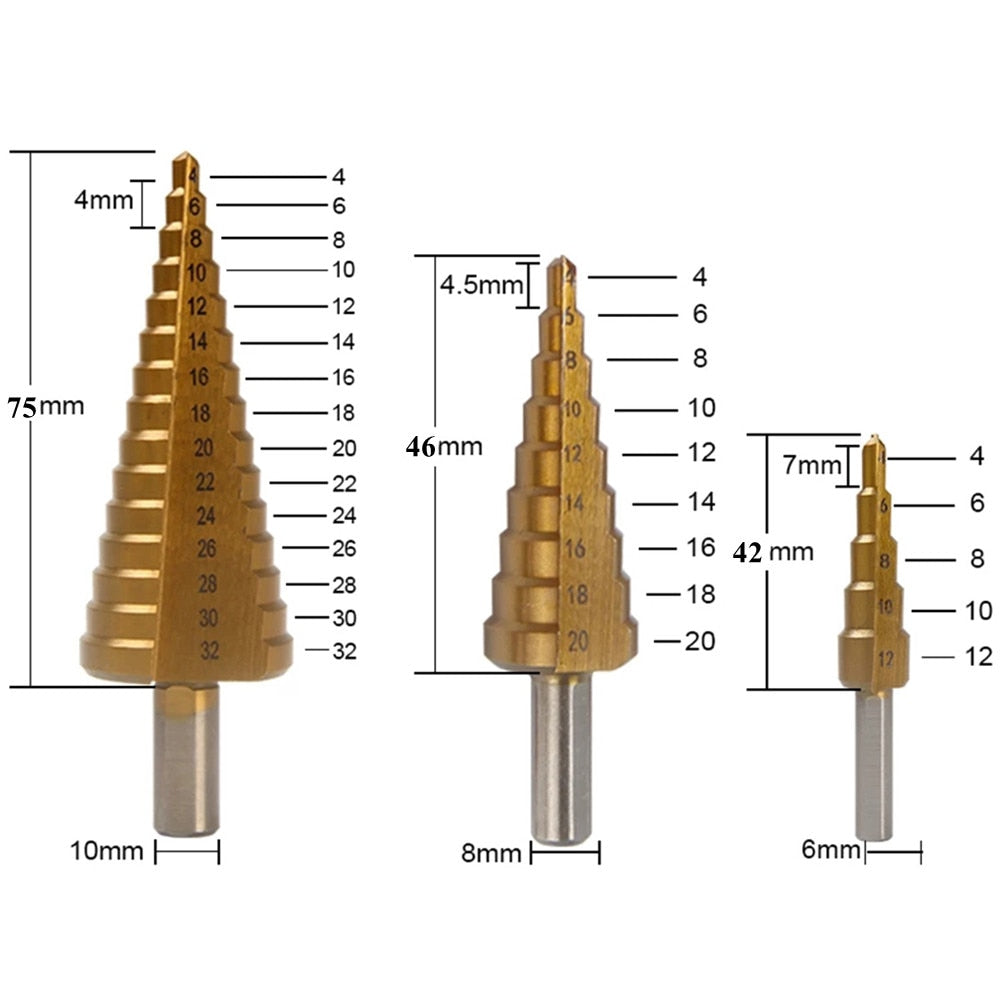TitaniumPro Drill Set - Precision Bits for Metal and Wood
