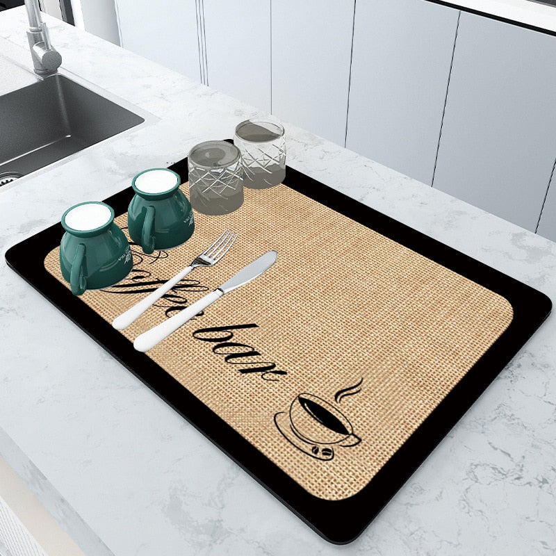 AbsorpTowel Mat - Non-Slip Ultra-Absorbent Kitchen Drying Mat