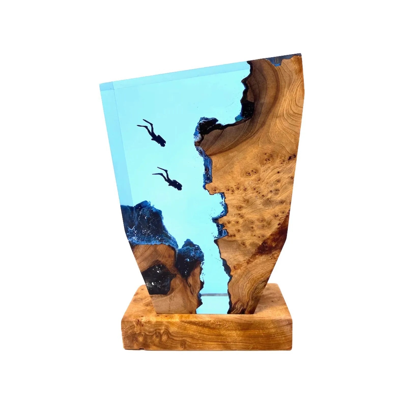 Ocean Resin Table Lamp - Epoxy USB LED Night Light