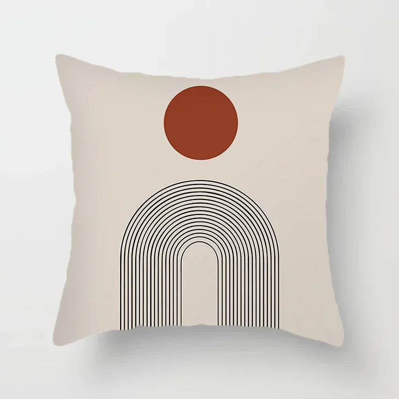 Aurum Cushion Cover - Black & White Abstract