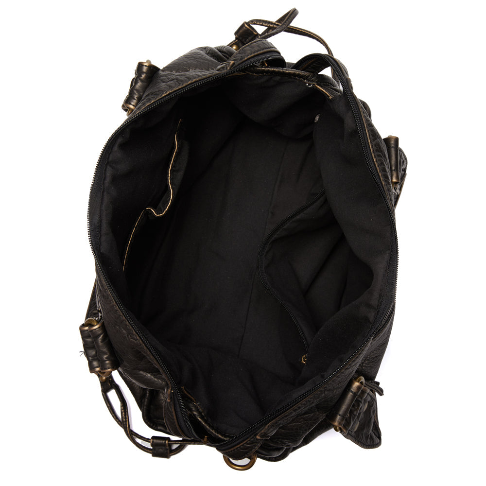 NoirClass - Black Leather Handbag for Women